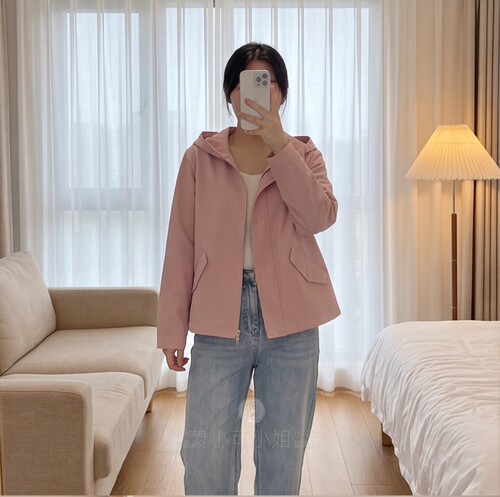 早春必入大码休闲简约连帽外套