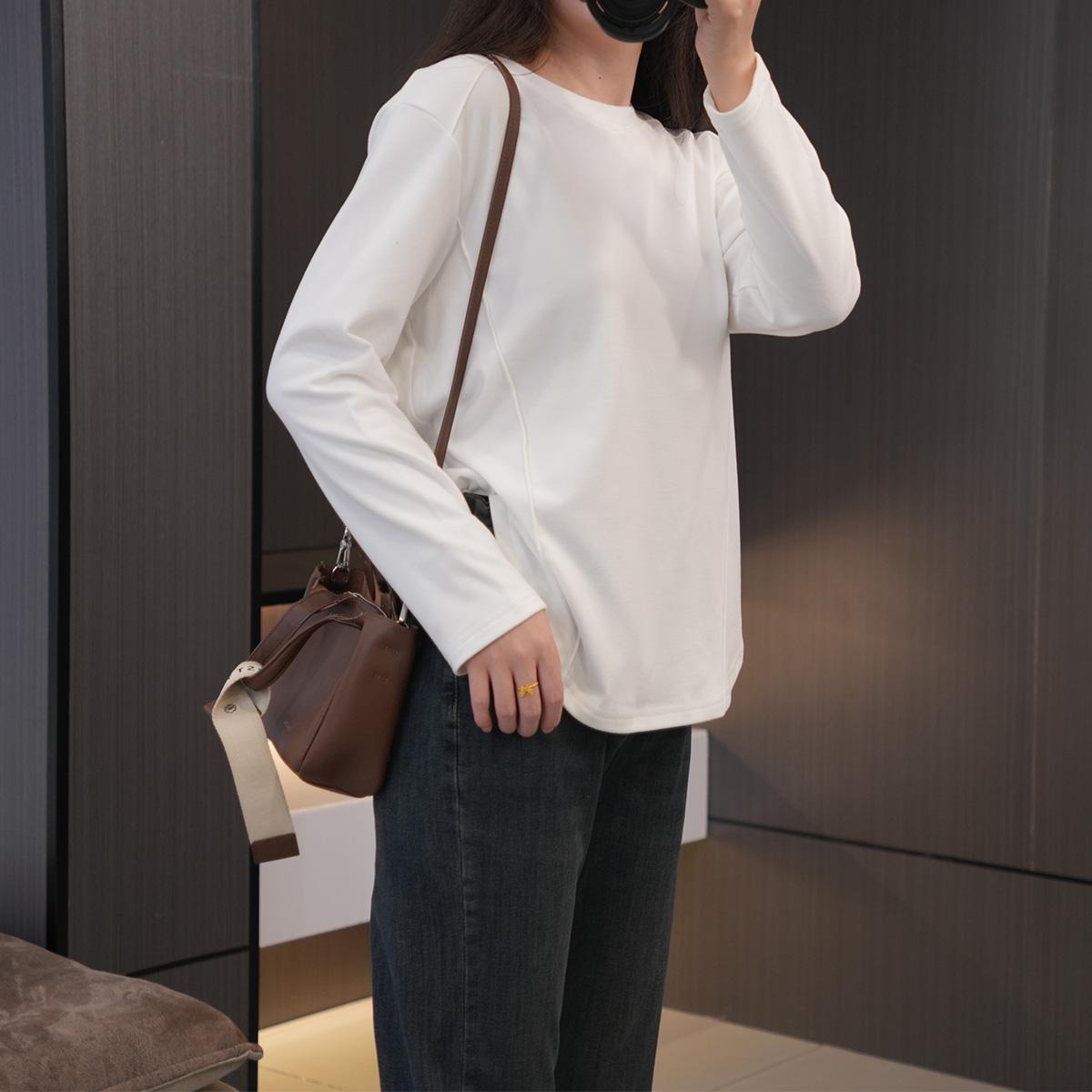 巨弹双面德绒保暖亲肤大码打底衫