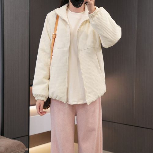 闭眼入冬季简约风大码面包服棉衣