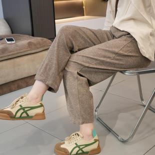 软糯亲肤大码 松紧腰百搭显瘦九分女裤 窄版 2024新款 休闲哈伦裤 秋季