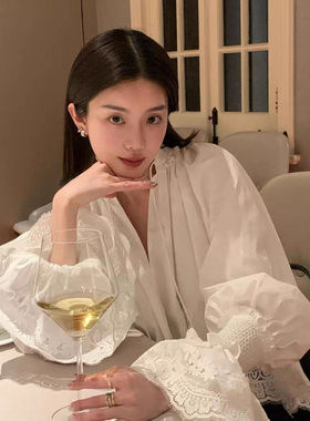 长袖晚宴会生日敬酒礼服度假衬衫