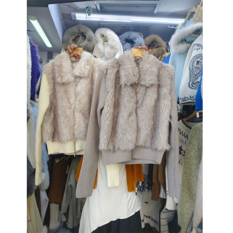 2025冬新款环保皮草毛毛外套女