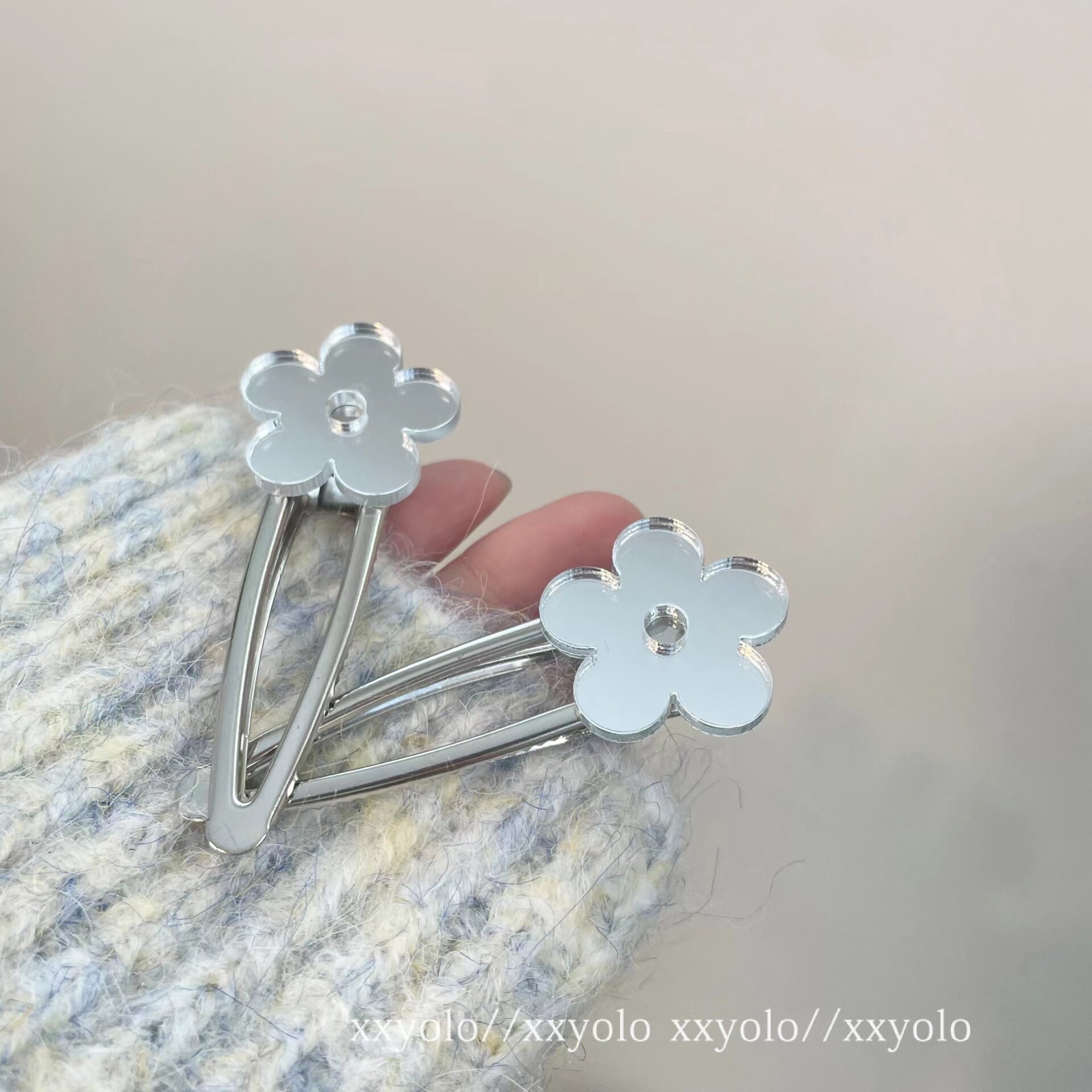 便宜百搭发夹xxyolo镜面