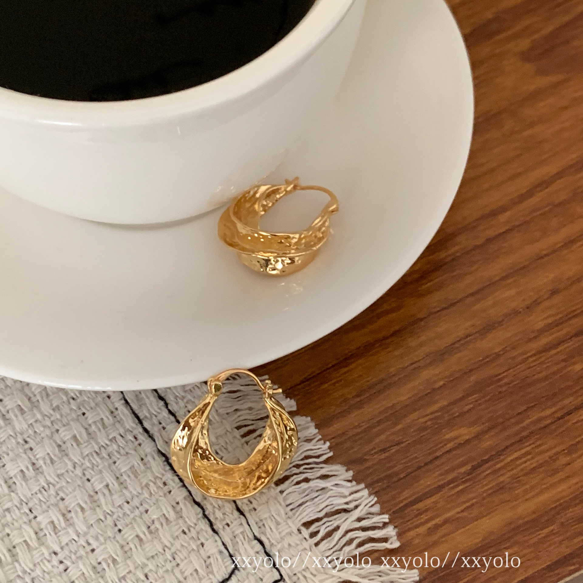 xxyolo韩风女金属高级耳环