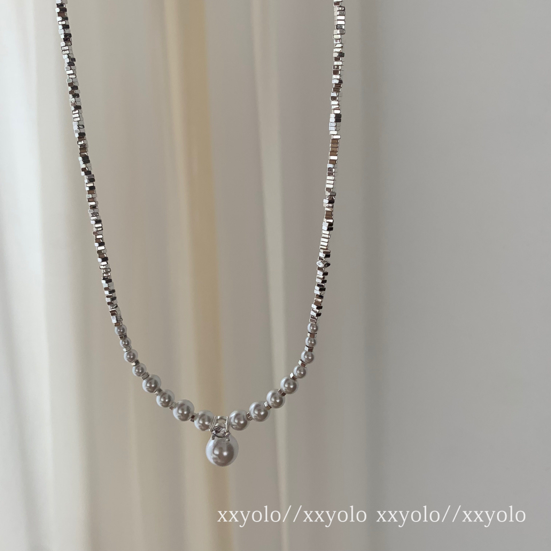 xxyolo女珍珠少女项链