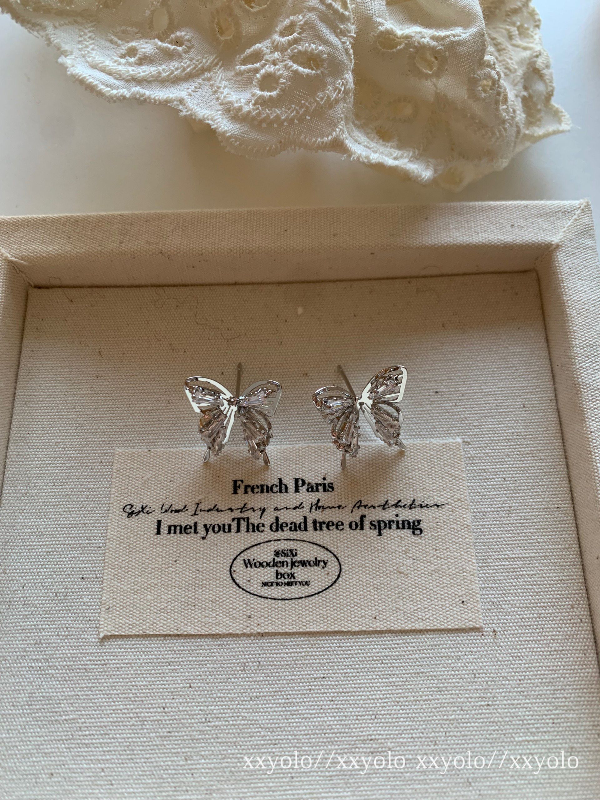 xxyolo女仙女蝴蝶结耳环