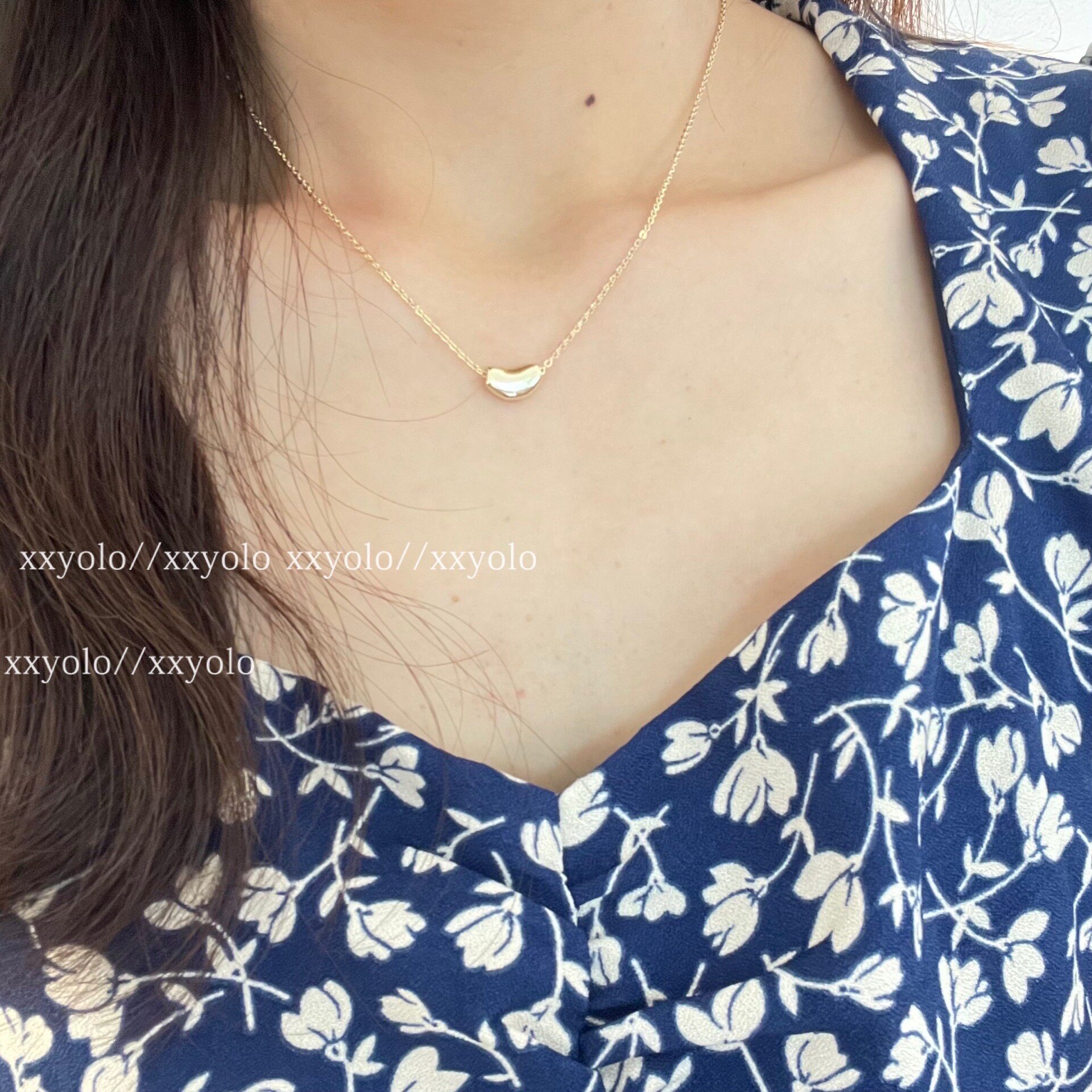 xxyolo韩系小清新ins小金豆项链