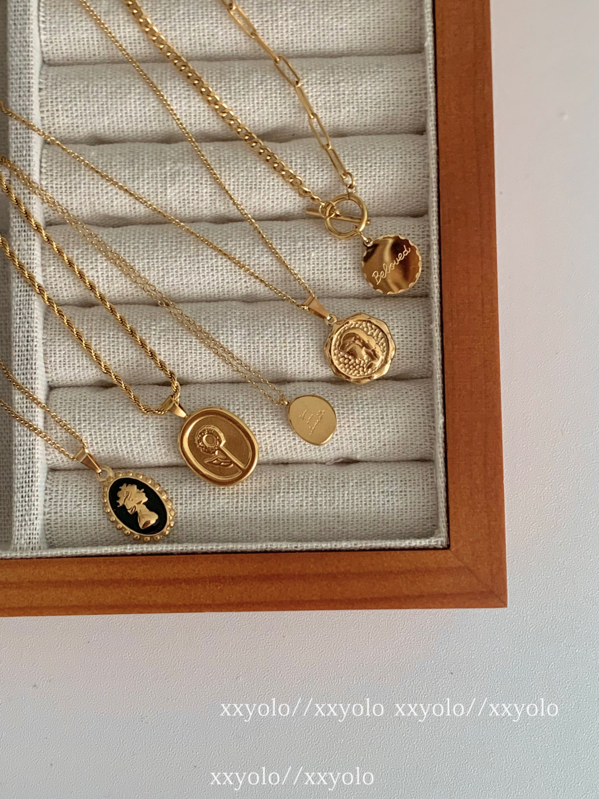 xxyolo钛钢女秋冬项链