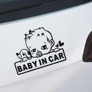 baby in car车贴 车内有宝宝 婴儿车贴 警示贴10