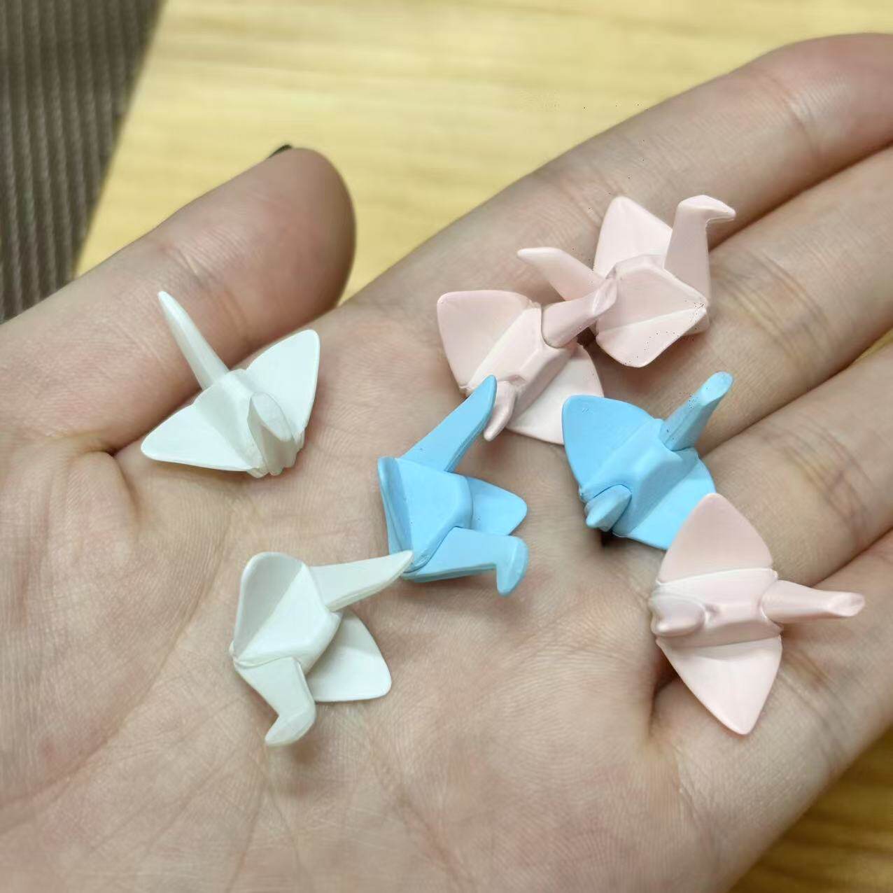 彩色千纸鹤散货盲盒配件奶油胶手机壳材料