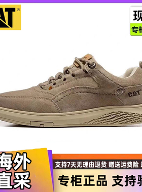 CAT男鞋卡特低帮休闲鞋百搭休闲反绒皮秋冬户外防滑工装鞋P717911