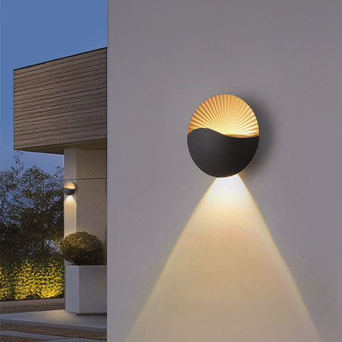韩都现代简约户外防水壁灯