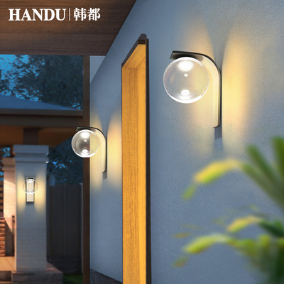 壁灯户外别墅柱子壁灯庭院壁灯太阳能门柱壁灯室外围墙花园外墙灯