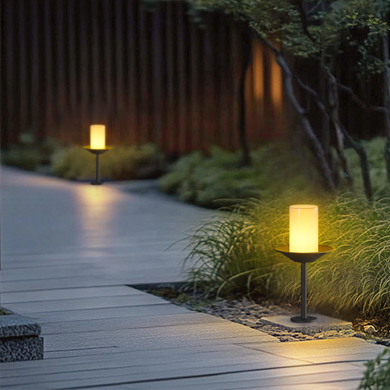 韩都LED简约现代不锈钢草坪灯