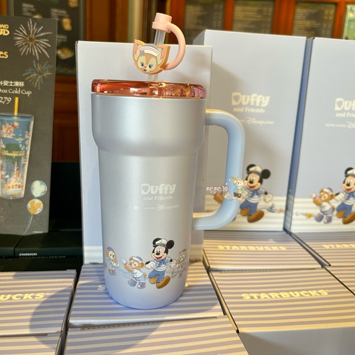 香港迪士尼2026春日达菲与好友系列联名星巴克随手吸管杯