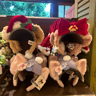 香港迪士尼2025圣诞玲娜贝儿发箍达菲雪莉玫冬日头箍发饰