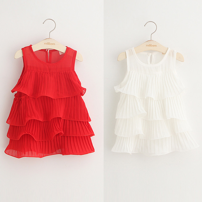 Robe enfant en mousseline de soie - Ref 2043445 Image 1