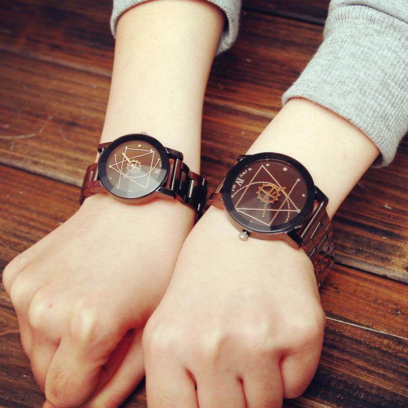 包邮时尚个性齿轮钢带手表 韩国原宿男女情侣非机械对表 送调表器|msdalam kategori jam tangan, Watch - dari Buy2taobao.com untuk memberikan perkhidmatan ejen Taobao profesional membeli