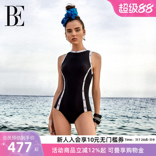 BE范德安防晒抗氯显瘦连体泳衣