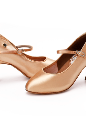 ADSMISSFUN摩登舞鞋A5024鞋头较宽松圆头型专业华尔兹形体鞋