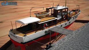 西北风 号游艇 椴木套材 图纸 西北风激光切割