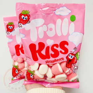 现货 进口Trolli口力草莓味软糖kiss酸酸甜甜橡皮糖 网红同款