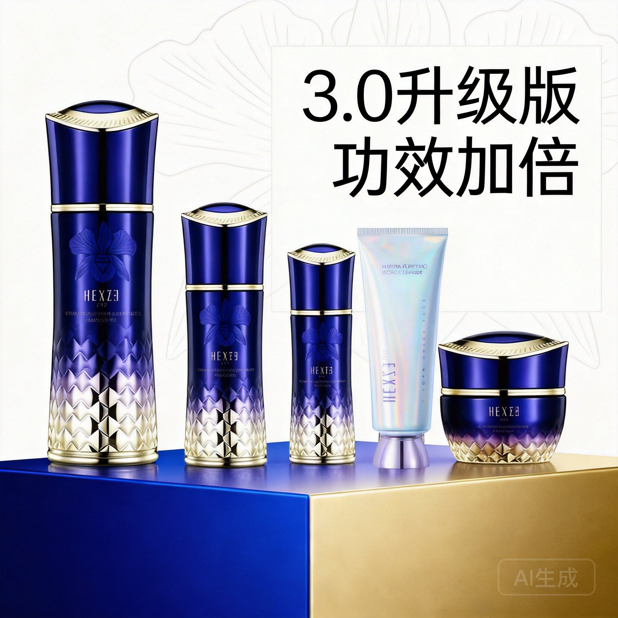 韩熙贞水乳精华套装淡化细纹提拉紧致补水保湿化妆护肤品墨兰抗皱