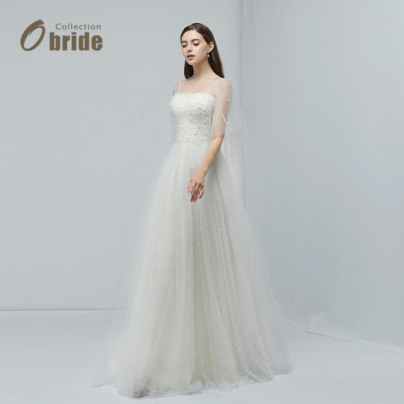 Obride成人礼轻纱法式小礼服