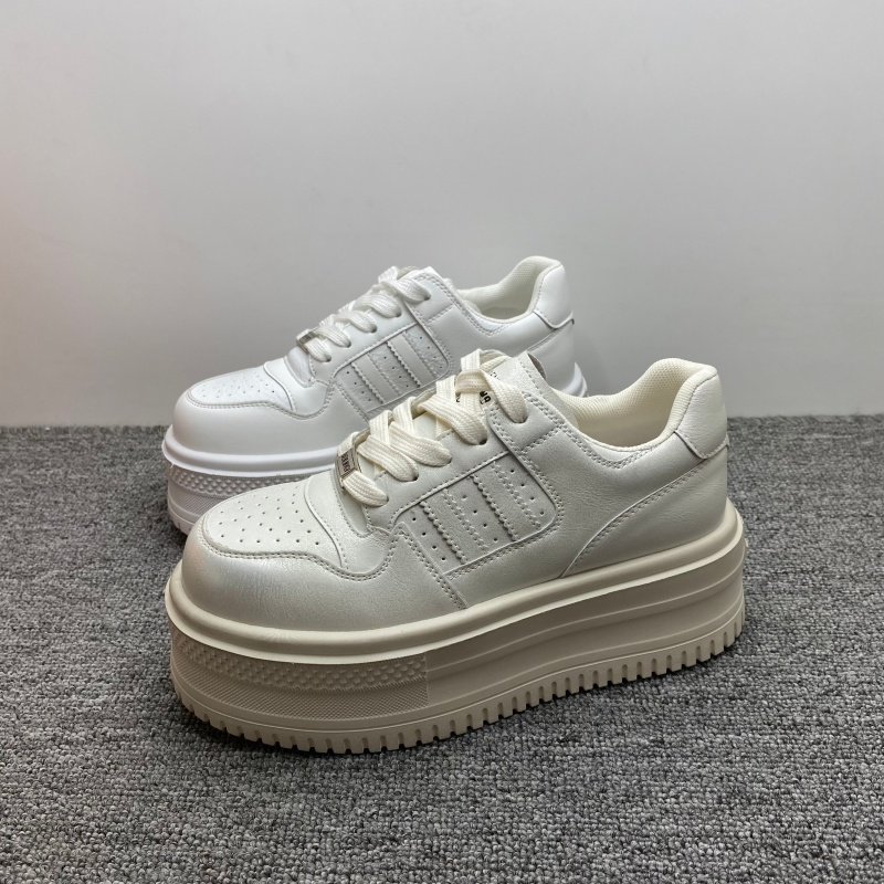 撤柜处理2025秋季新款真皮厚底小白鞋女时尚百搭增高女鞋休闲板鞋,女鞋,休闲板鞋,淘宝优惠券,粉丝福利购,淘宝优惠卷