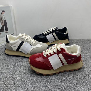 新款 女厚底防滑休闲老爹鞋 女鞋 百搭华夫鞋 女 时尚 尾货处理2025秋季