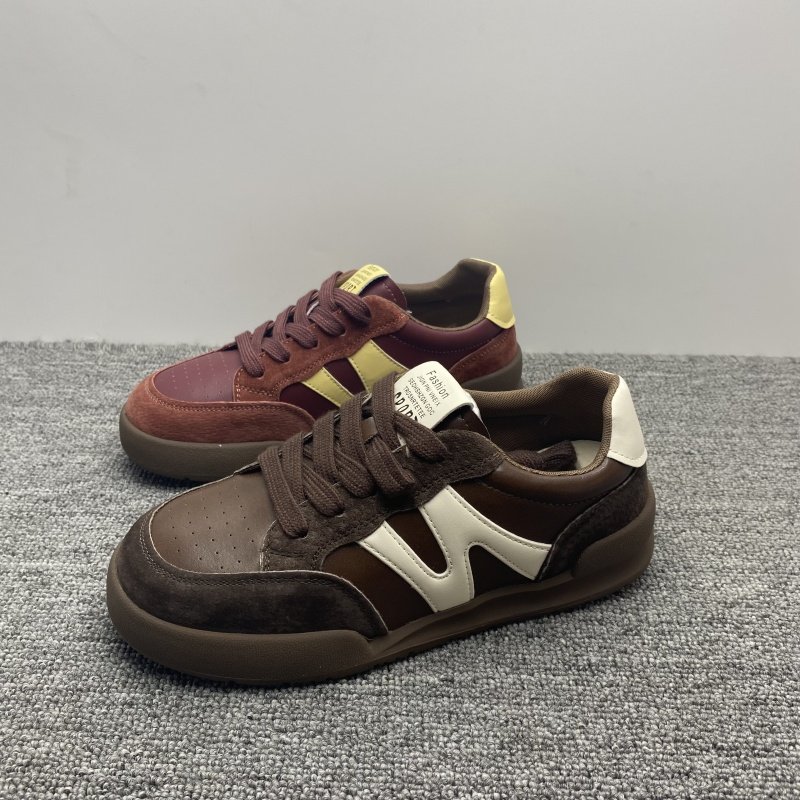 撤柜处理2025新款真皮女鞋复古厚底阿甘德训鞋百搭运动休闲女板鞋,女鞋,德训鞋,淘宝优惠券,粉丝福利购,淘宝优惠卷