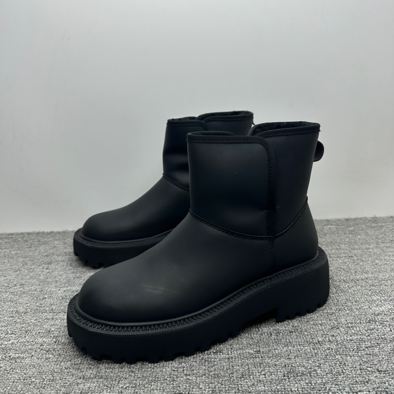 冬季新款真皮厚底雪地靴女时尚