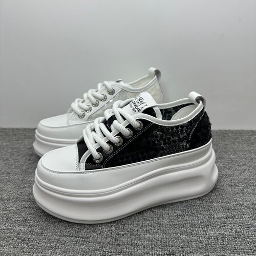真皮厚底小白鞋女春夏新款女鞋