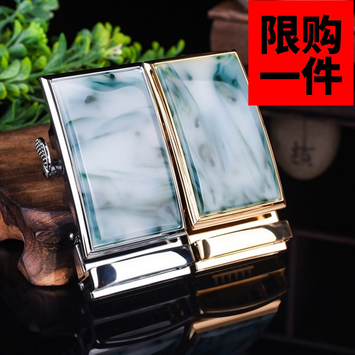 新疆和田玉皮带扣腰扣天然和田玉青花玉镶嵌腰配男款皮带扣腰扣头