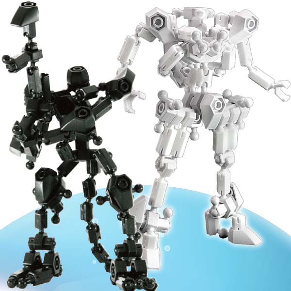 万能智力拼装桌面玩具401变形