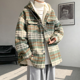 MH09`条纹ins加厚中长款羊羔毛呢料外套连帽棉衣棉服男 P118,男装棉衣,电商A066, MH09`条纹ins加厚中长款羊羔毛呢料外套连帽棉衣棉服男 P118,男装棉衣,电商A066,