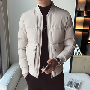 2303`休闲大口袋工装 羽绒棉服棉衣男P115 灰色图片