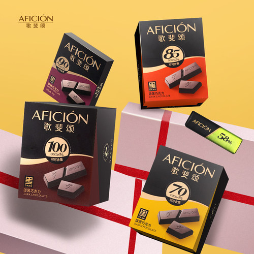 歌斐颂醇黑巧克力运动健身零食