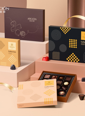 歌斐颂手工巧克力礼盒装diy伴手圣诞节日礼物送礼品夹心实用顺丰