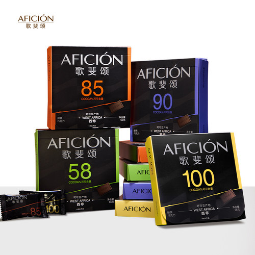 歌斐颂黑巧克力100%运动健身