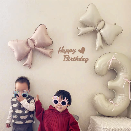 ins小红书复古蝴蝶结气球