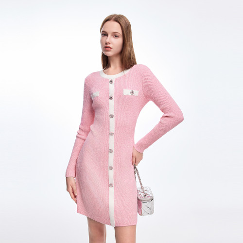 莱茵福莱尔2025年春季针织连衣裙