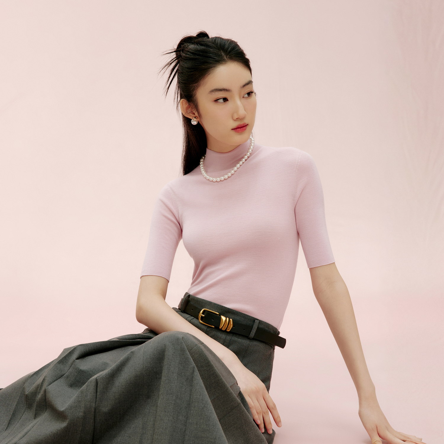 莱茵扬子纱多领型160S羊毛衫