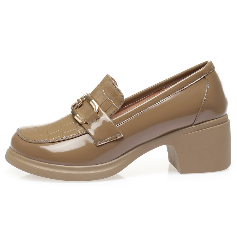 阿比让小皮鞋女夏季薄款英伦风韩版百搭休闲单鞋春秋新款时尚女鞋