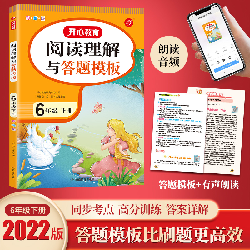 小学六年级语文下册阅读理解与答题模板 人教版同步练习册短文填空专项训练书课外辅导强化训练题阶梯写作提升练习题每日一练书籍怎么样,好用不?