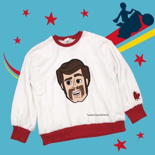 Pixar玩具总动员4TOYSTORY潇洒公爵毛绒卫衣卡通外套