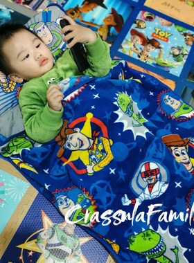 Pixar玩具总动员睡袋巴斯光年三眼仔午睡垫胡迪儿童折叠便携睡袋