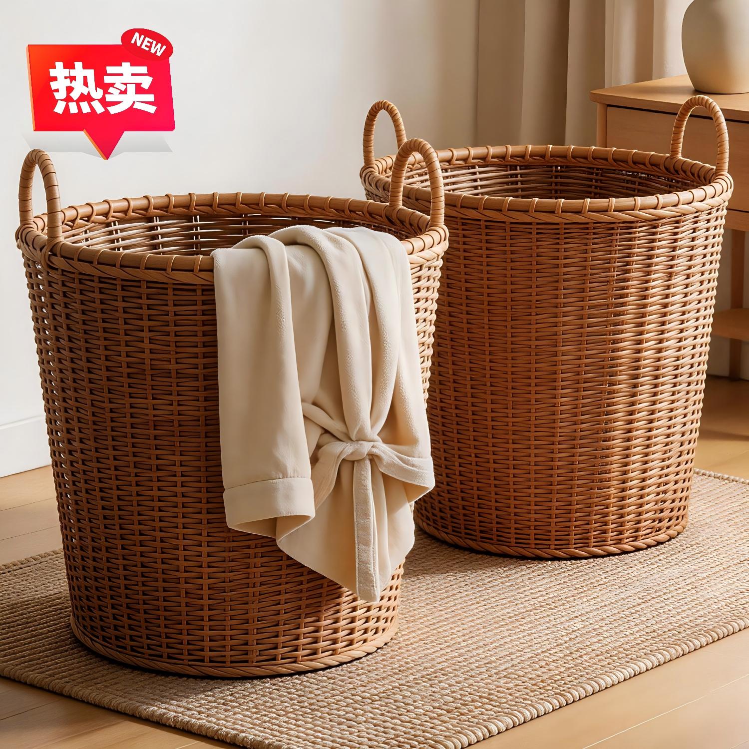 脏衣篓家用2026新款脏衣服收纳筐大容量浴室洗衣篮脏衣桶收纳神器