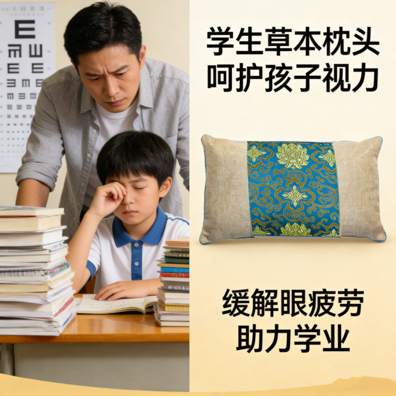 想呵护孩子视力?这款学生专属明目草本枕或有妙招,你不看看?
