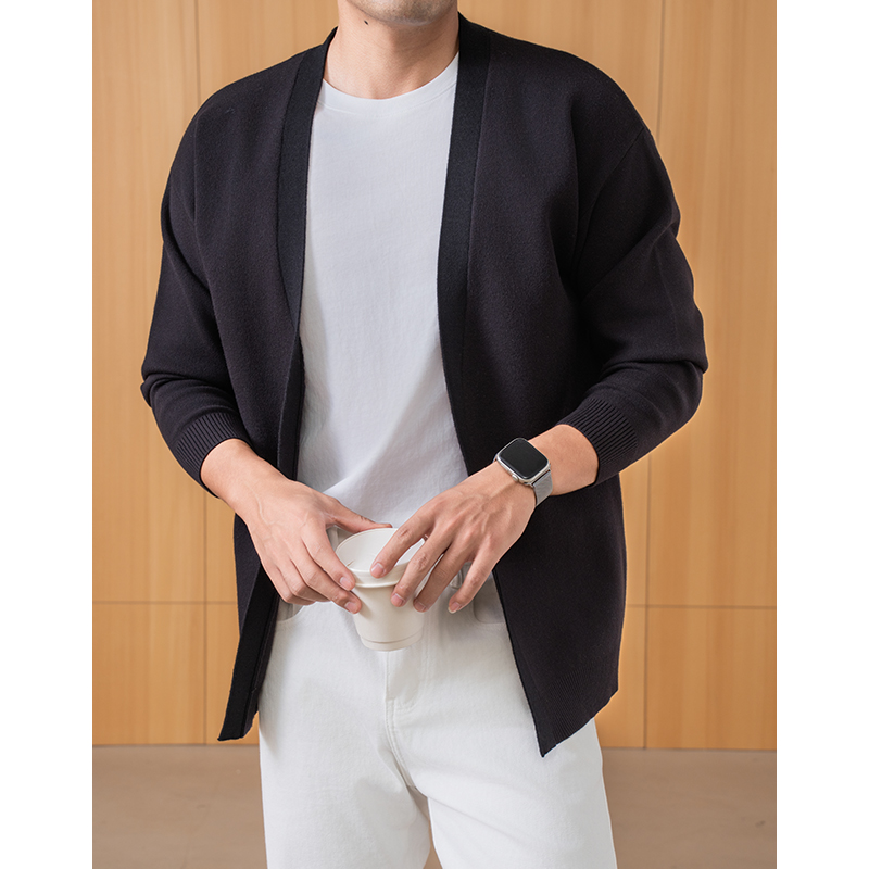 恒源祥扩版开衫简约针织外套